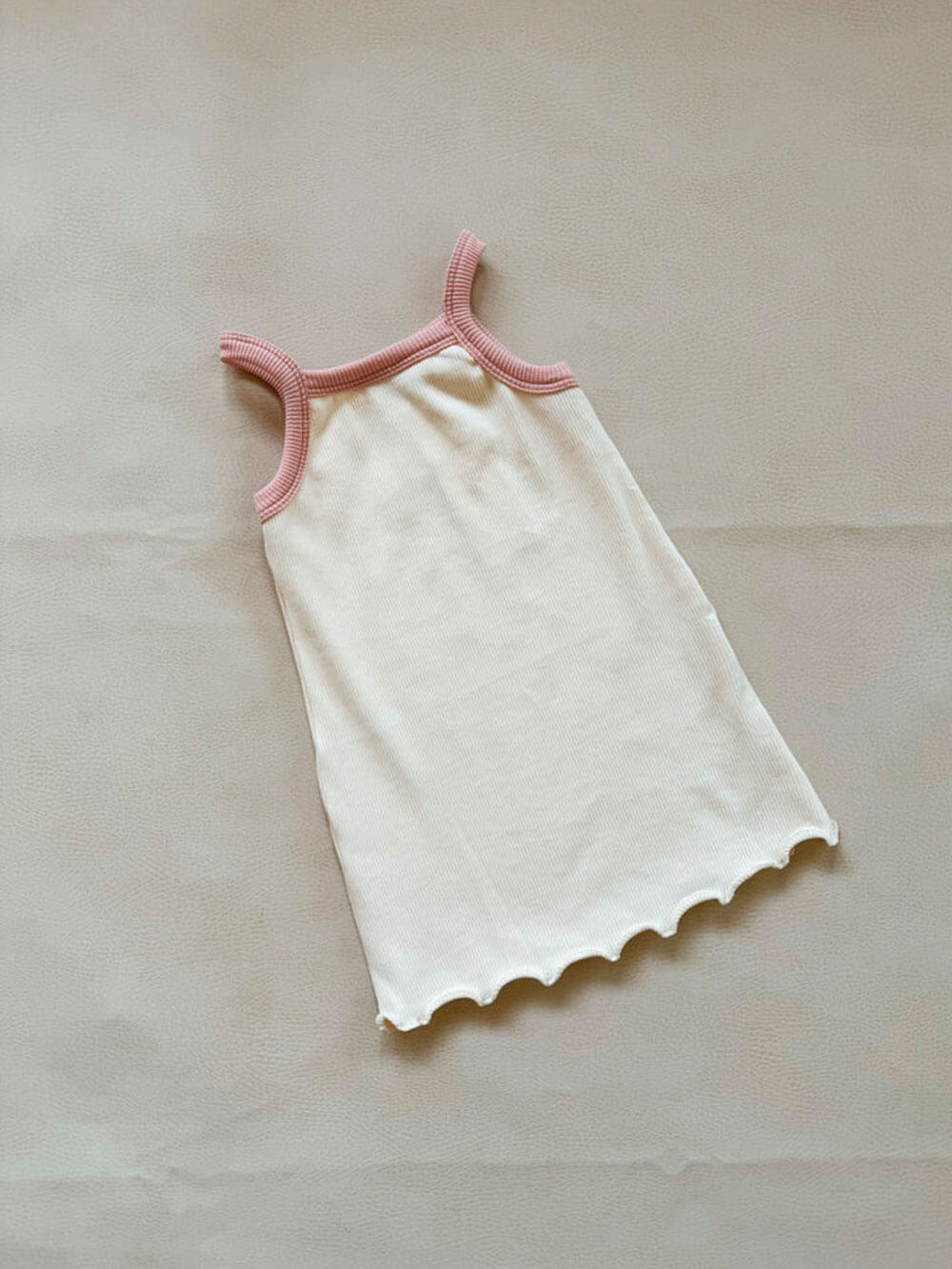 Elsie Mini Ribbed Dress - Lemon/Bubblegum