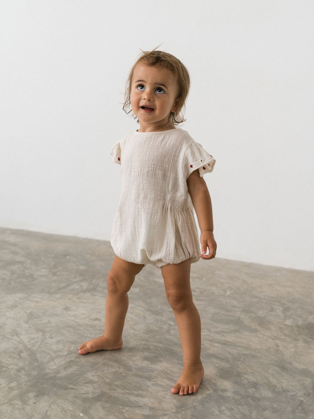 Blossom Romper - Natural