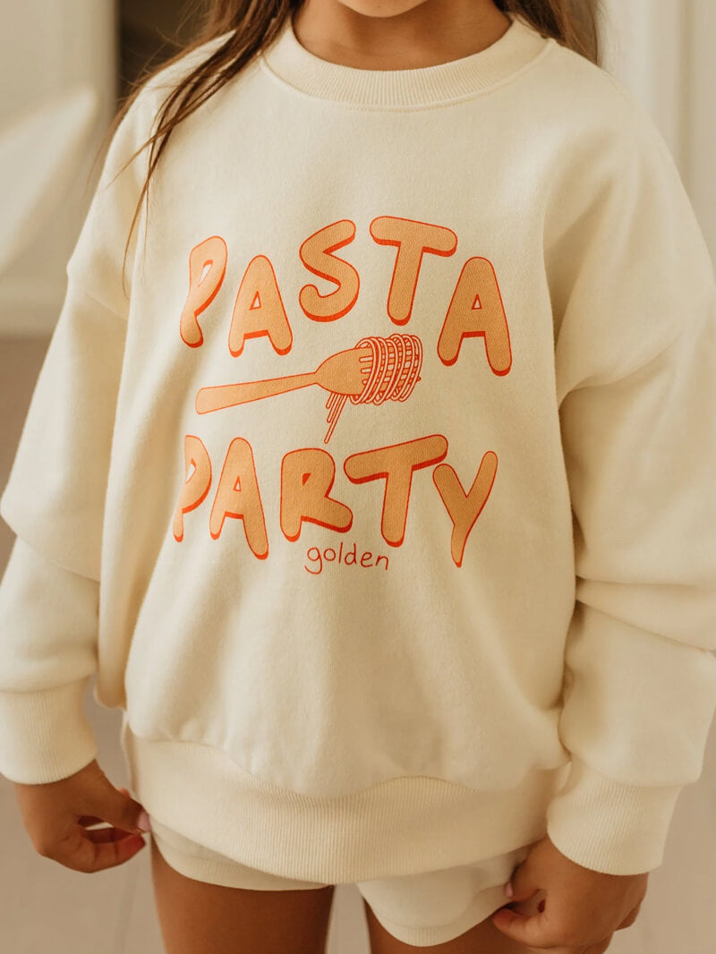 Pasta Party Sweater - Buttercream