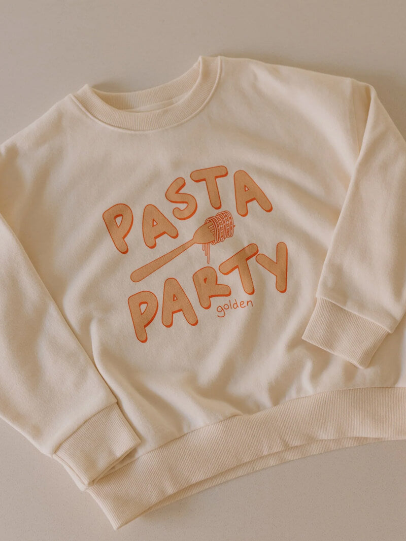 Pasta Party Sweater - Buttercream