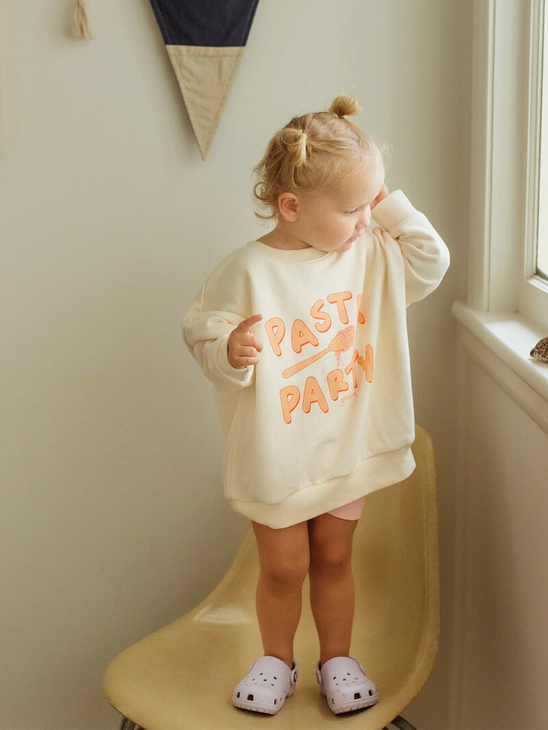 Pasta Party Sweater - Buttercream