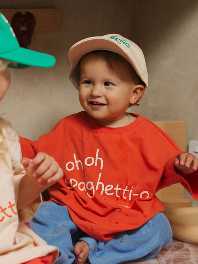 Spaghetti-O Mid Sleeve Tee - Tomato