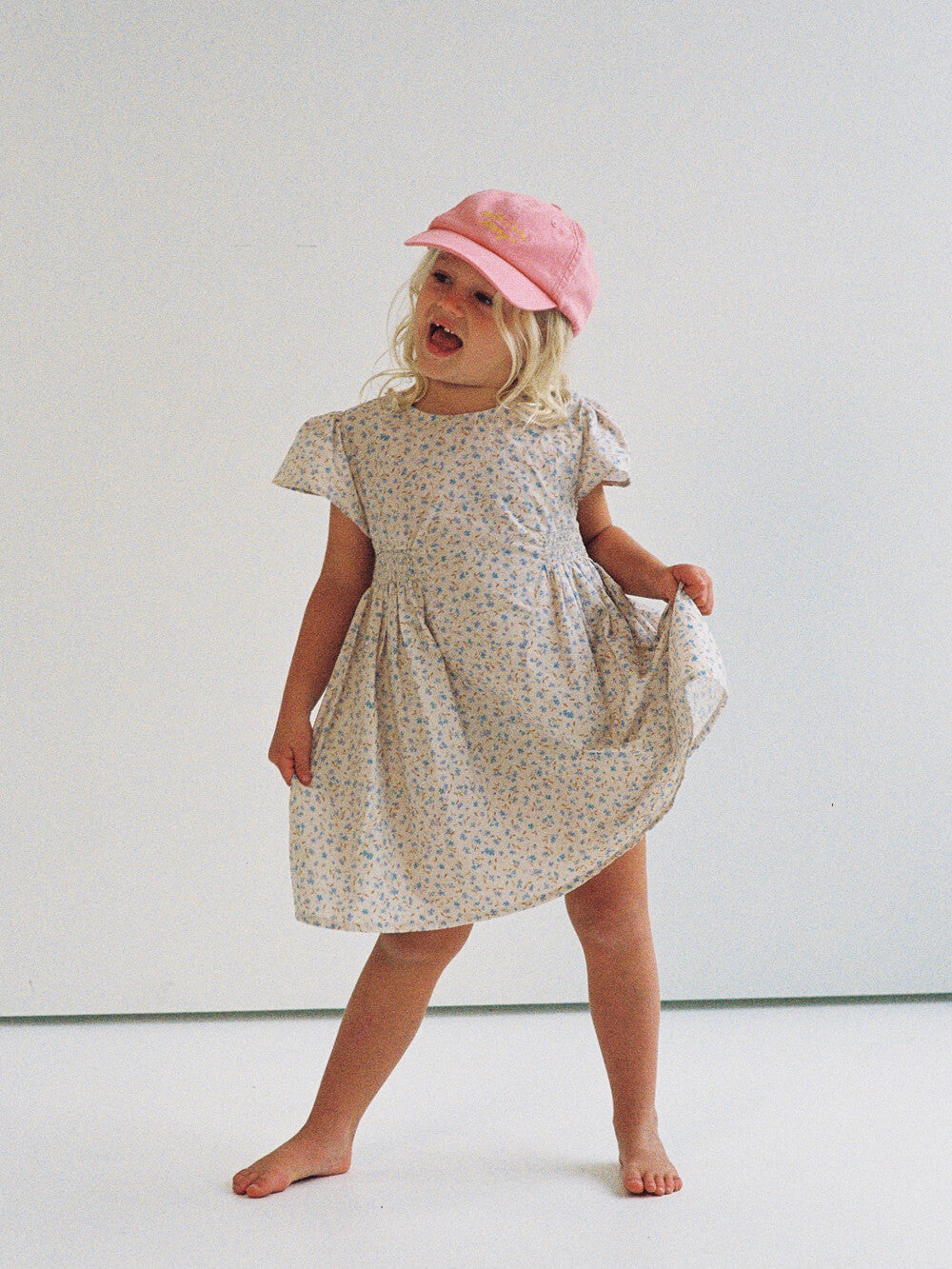 Blossom Dress - Indigo Bloom Print