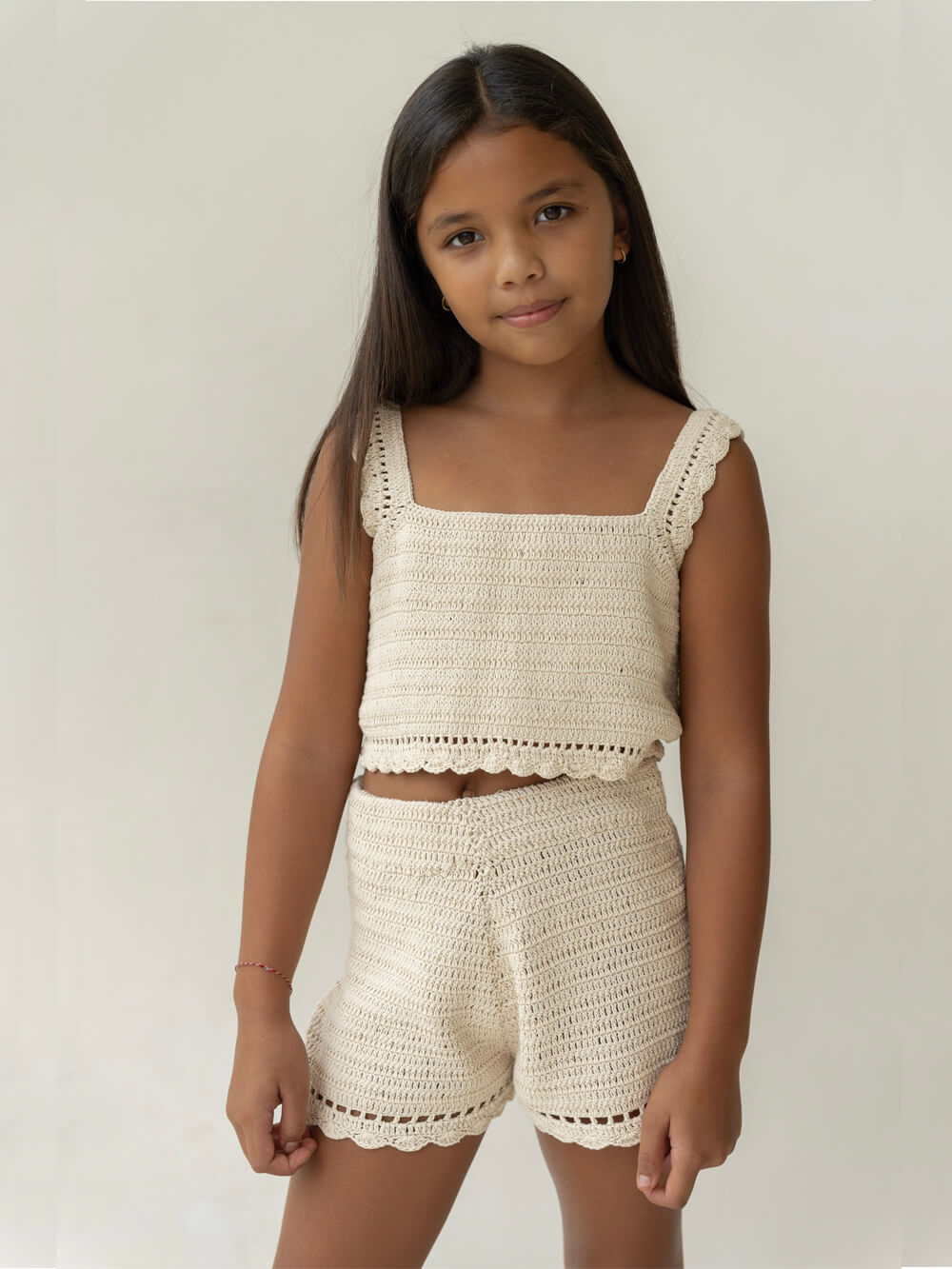 Crochet Shorts - Ecru