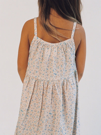 Darcy Dress - Indigo Bloom Print