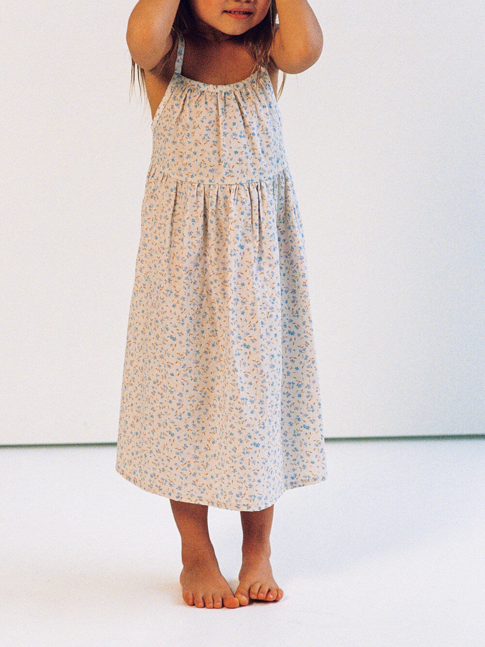 Darcy Dress - Indigo Bloom Print