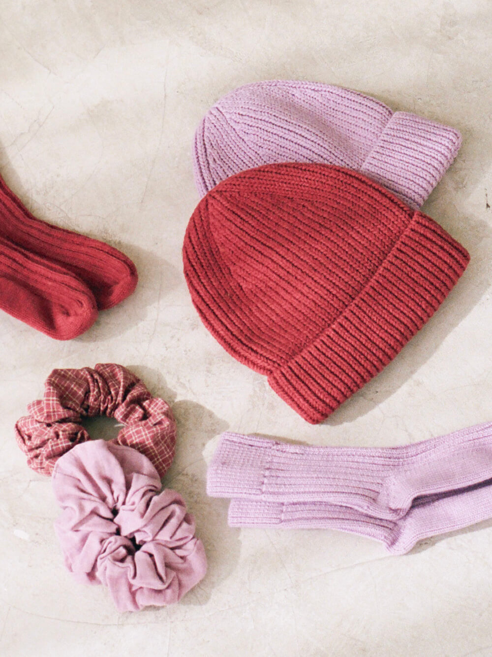 Knit Beanie - Brick