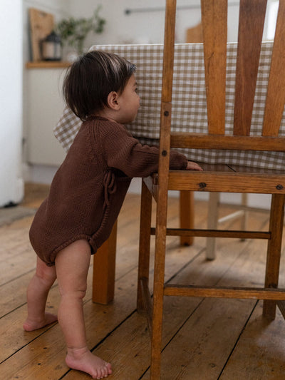 Poet Knit Romper - Cocoa