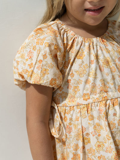 Florence Dress - Buttercup Print