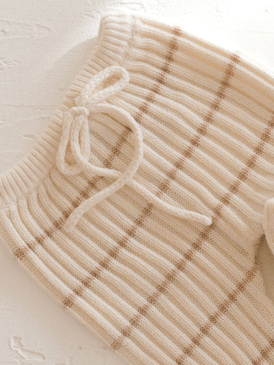 Joey Knit Pants - Sand Stripe