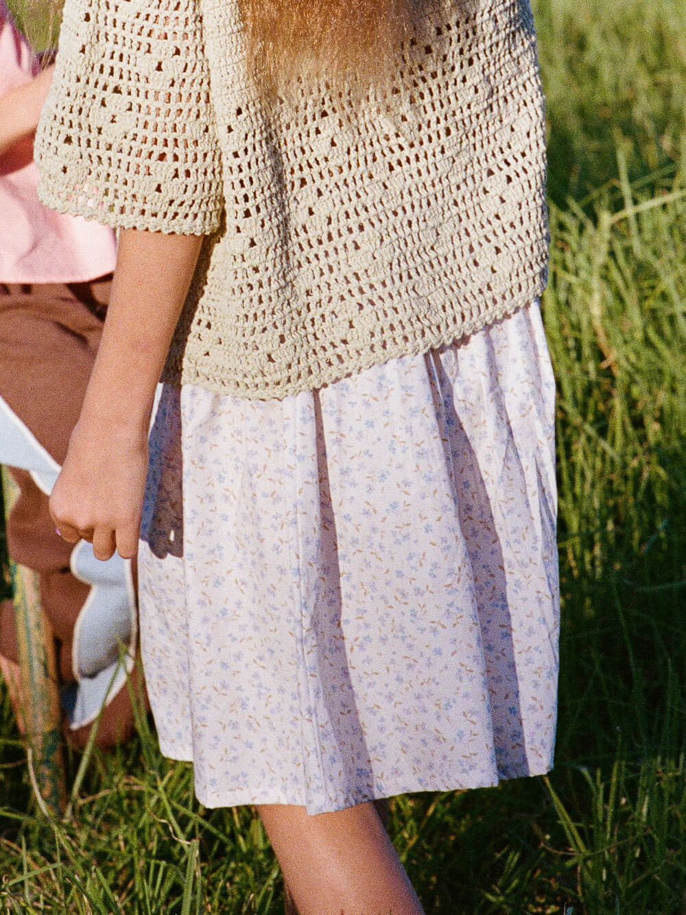 Lenni Skirt - Indigo Bloom Print