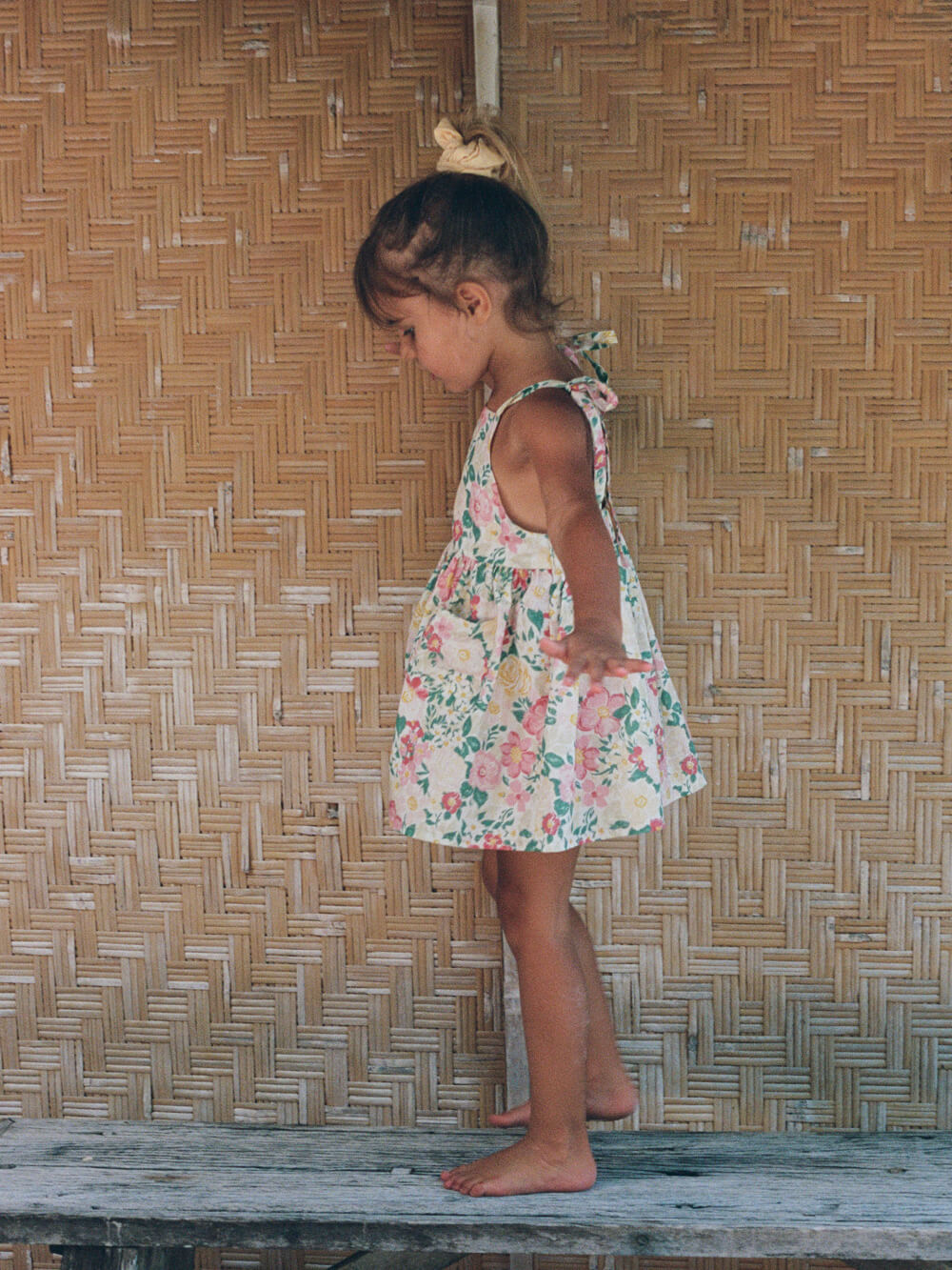 Luna Pinafore Dress - Garden Floral