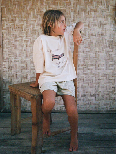 Thea Shorts - Hunter Stripe