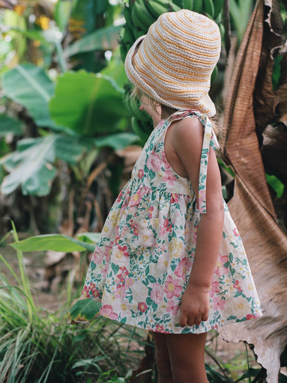 Luna Pinafore Dress - Garden Floral