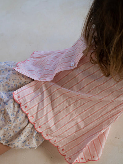 Nora Blouse - Pink Stripe