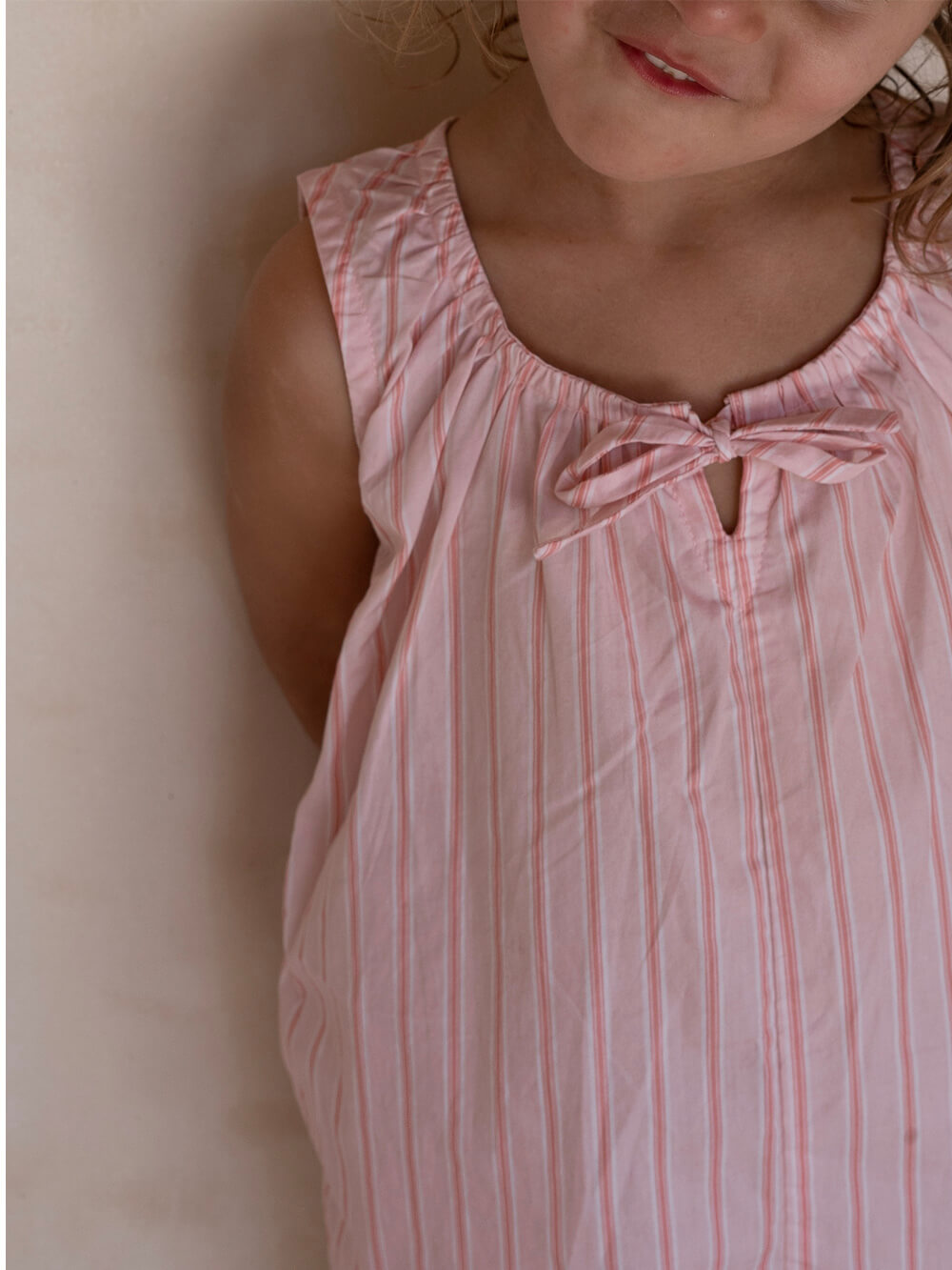 Sadie Overalls - Pink Stripe