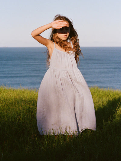 Darcy Dress - Pale Indigo