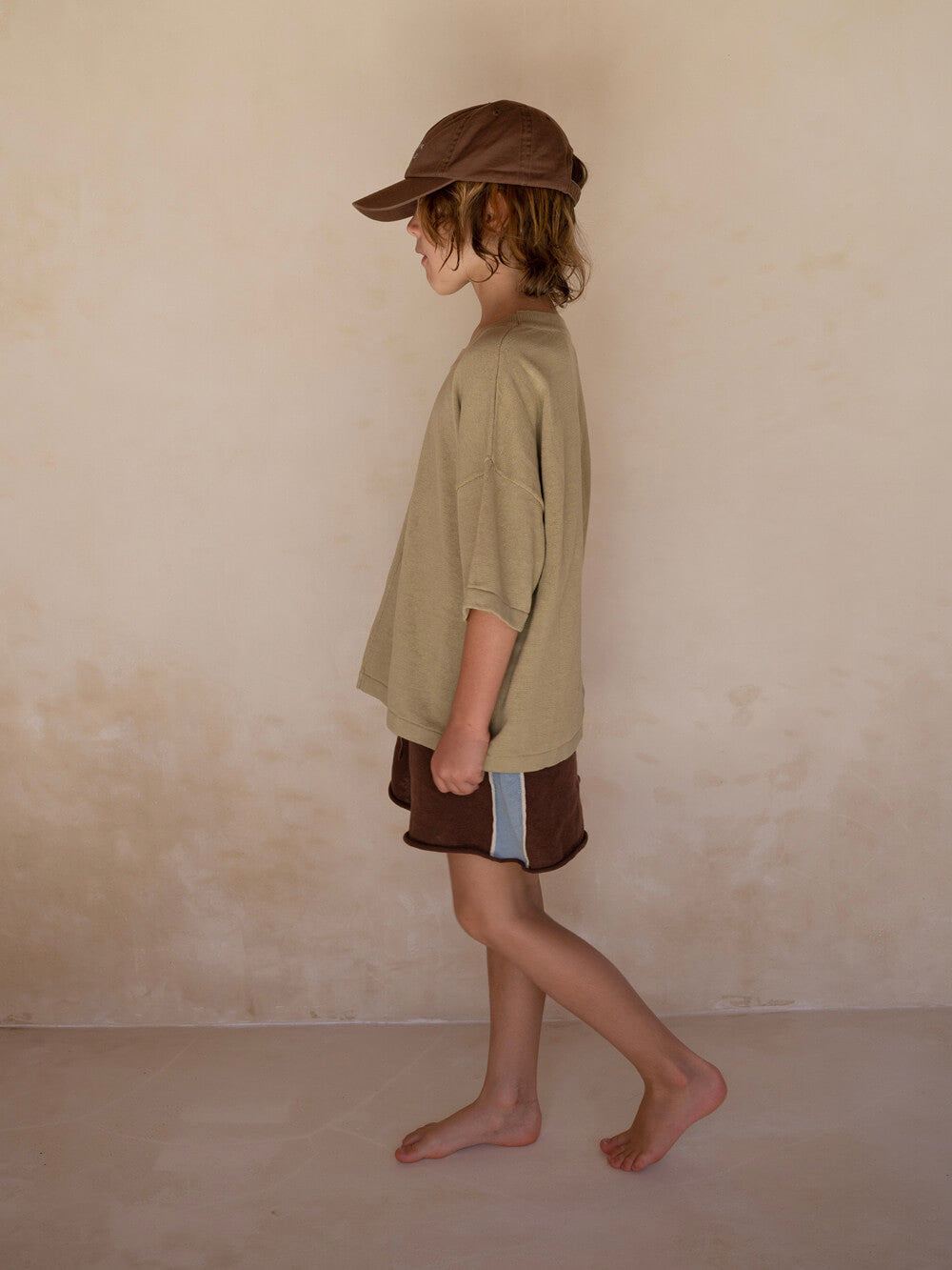 Lightweight Knit Shorts - Choc Contrast