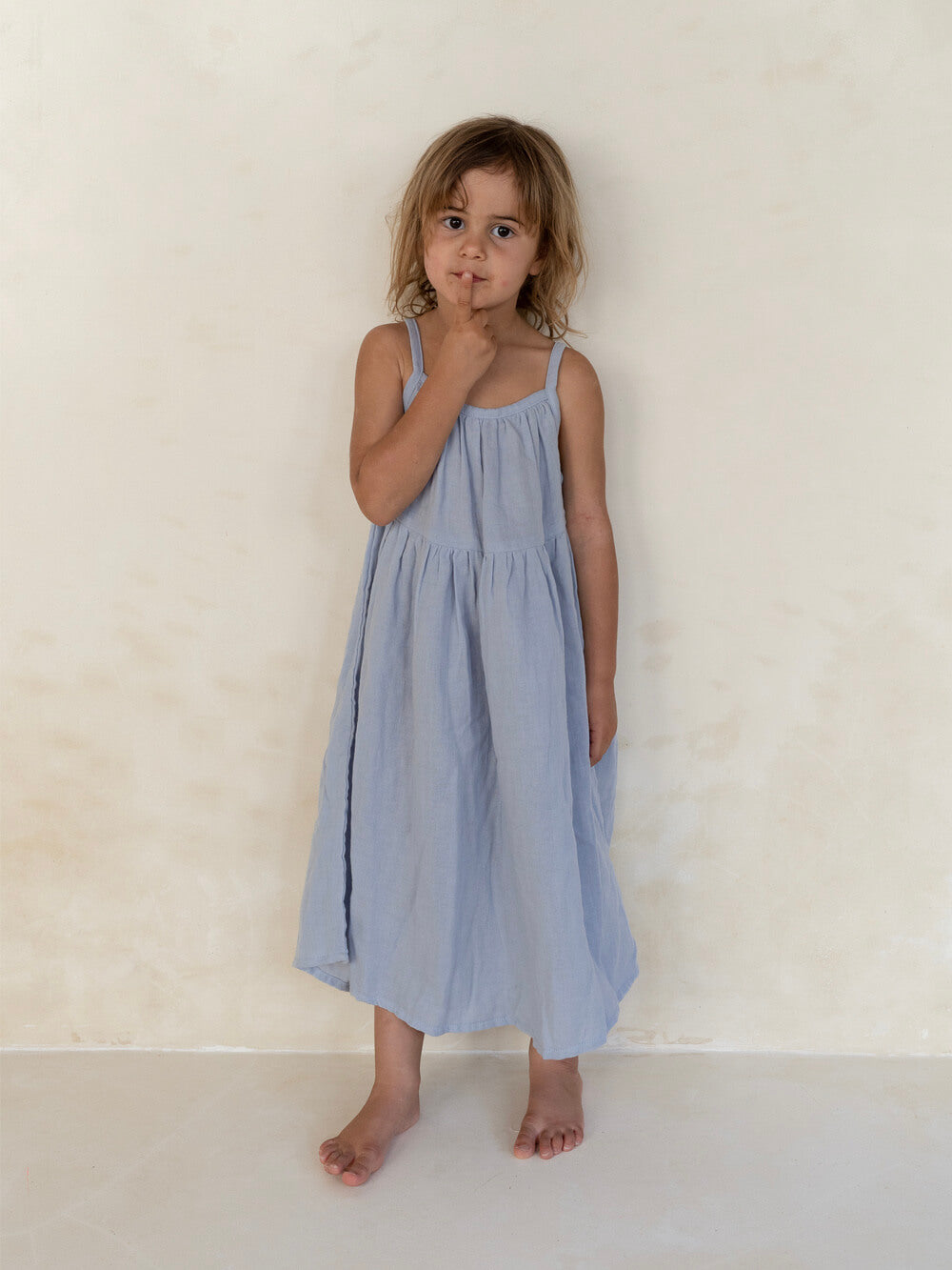 Darcy Dress - Pale Indigo