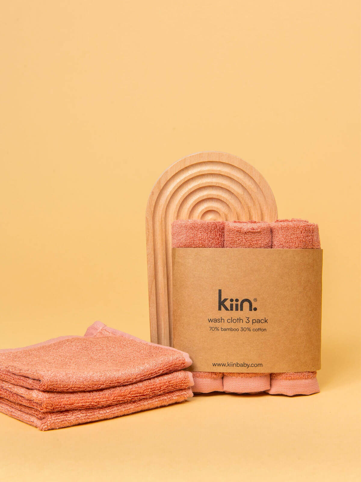 Wash Cloth 3 Pack - Blush