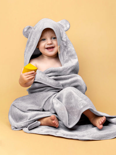 Hooded Towel - Dusky Blue