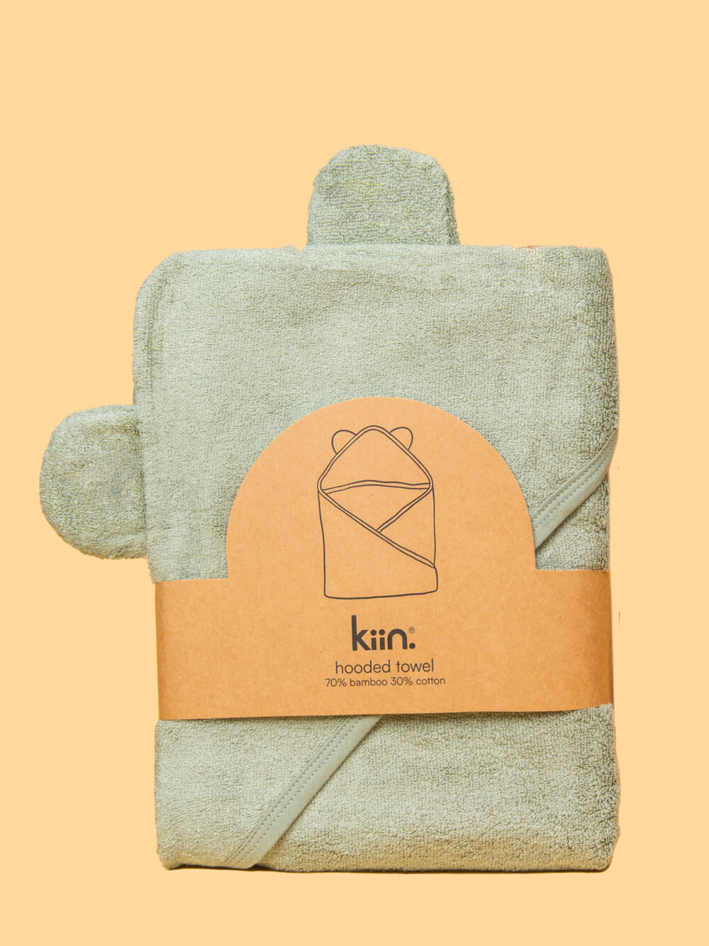 Hooded Towel - Sage