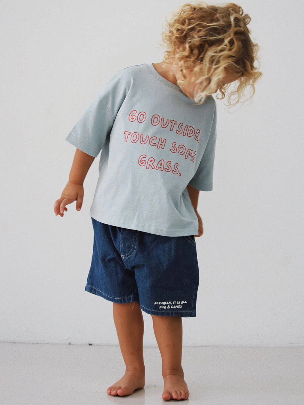 Grass Tee - Sky Blue