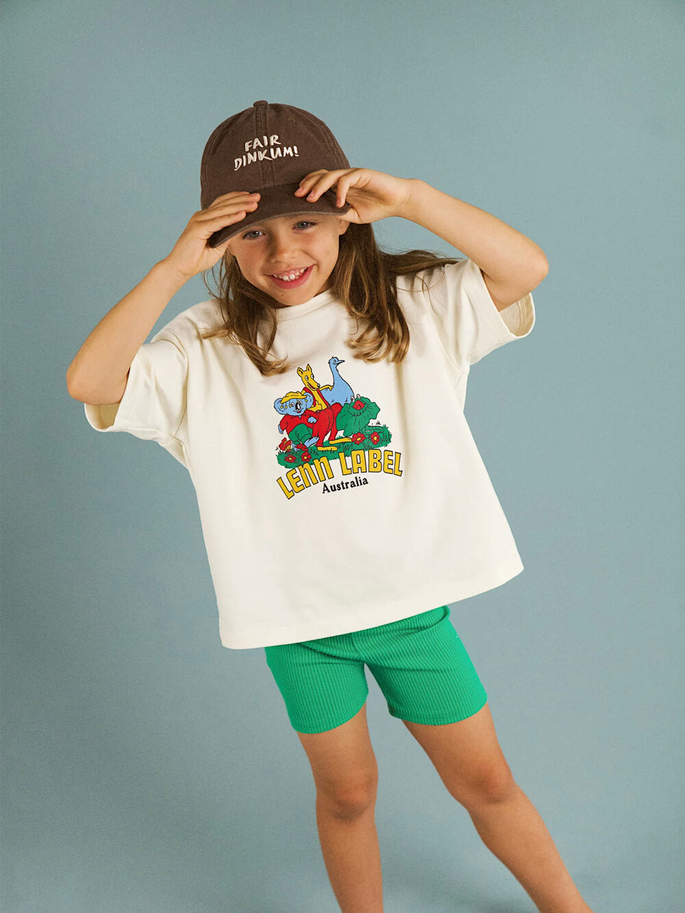 Aussie Animal Tee - Cream