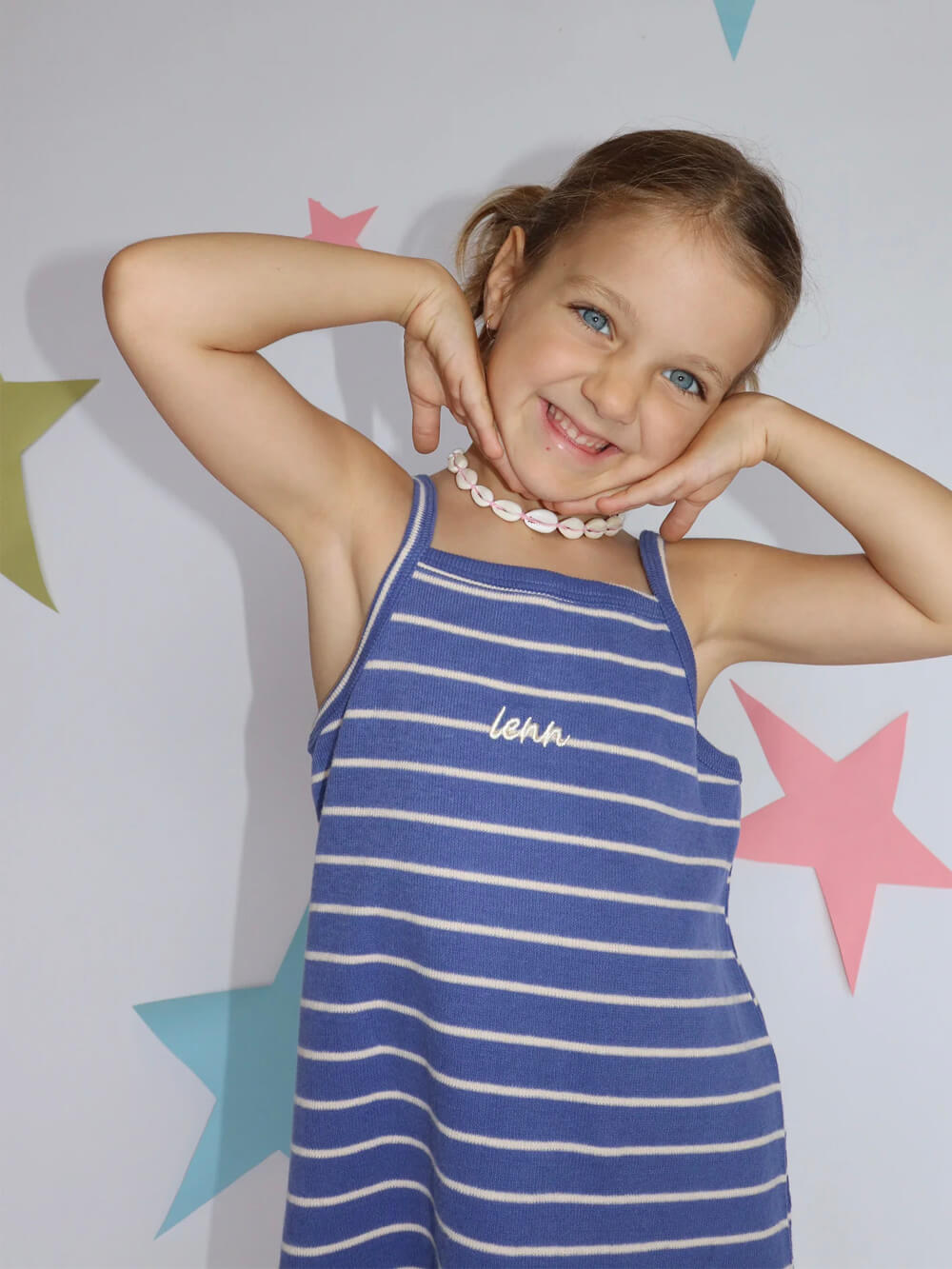 Outdoors Dress - Ocean Stripe