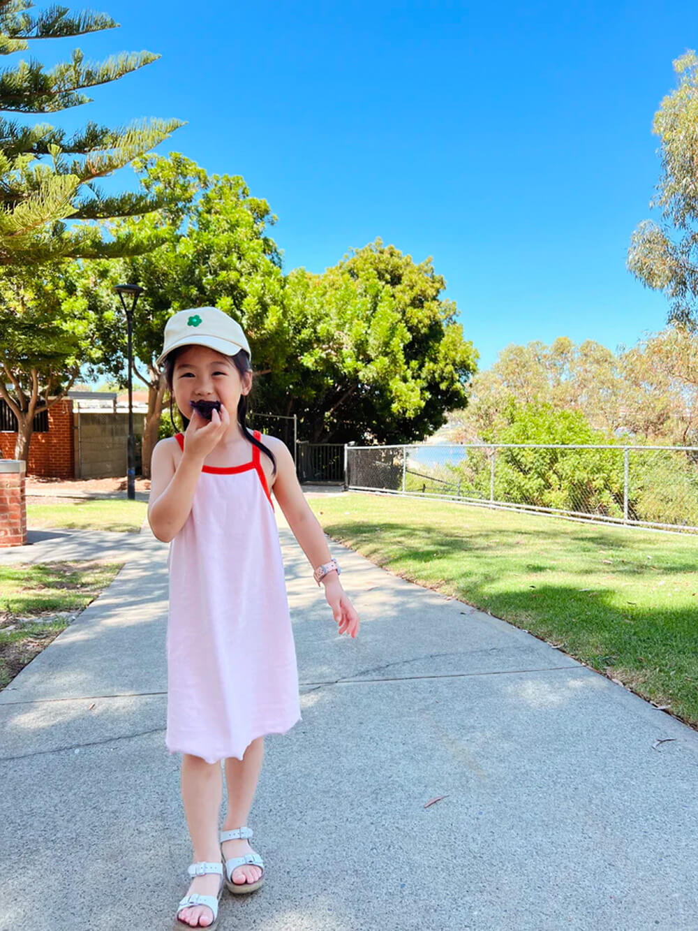 Elsie Mini Ribbed Dress - Pink/Red