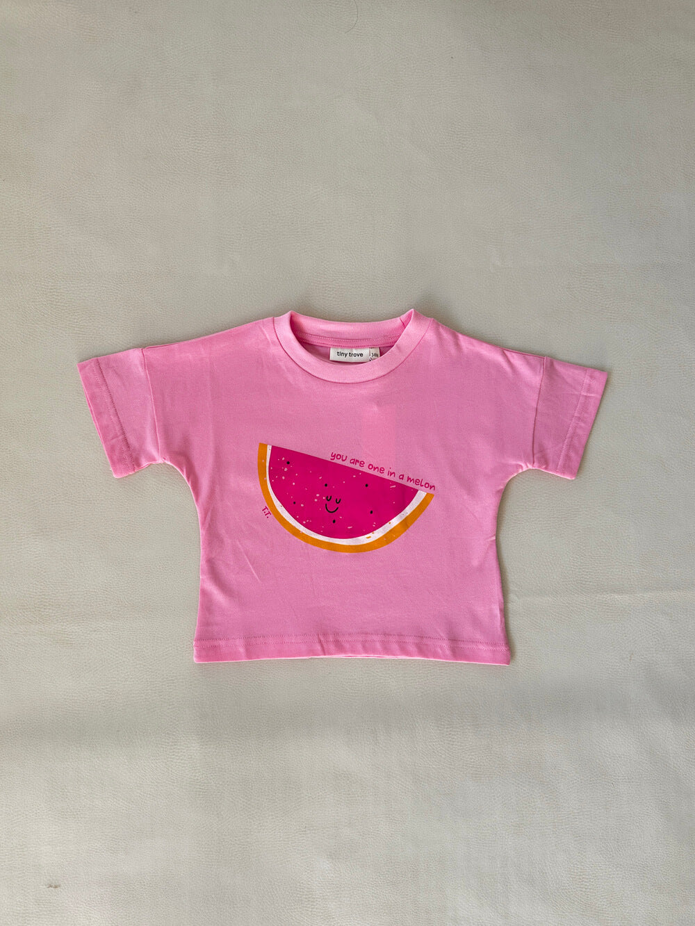 Melon Relaxed Tee - Bubblegum