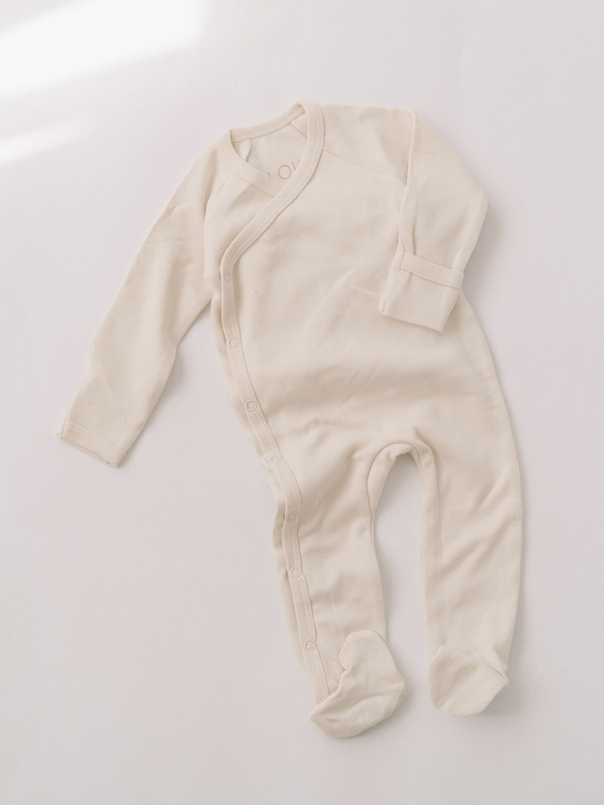Footed Romper - Natural