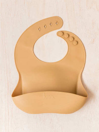 Silicone Bib - Tan