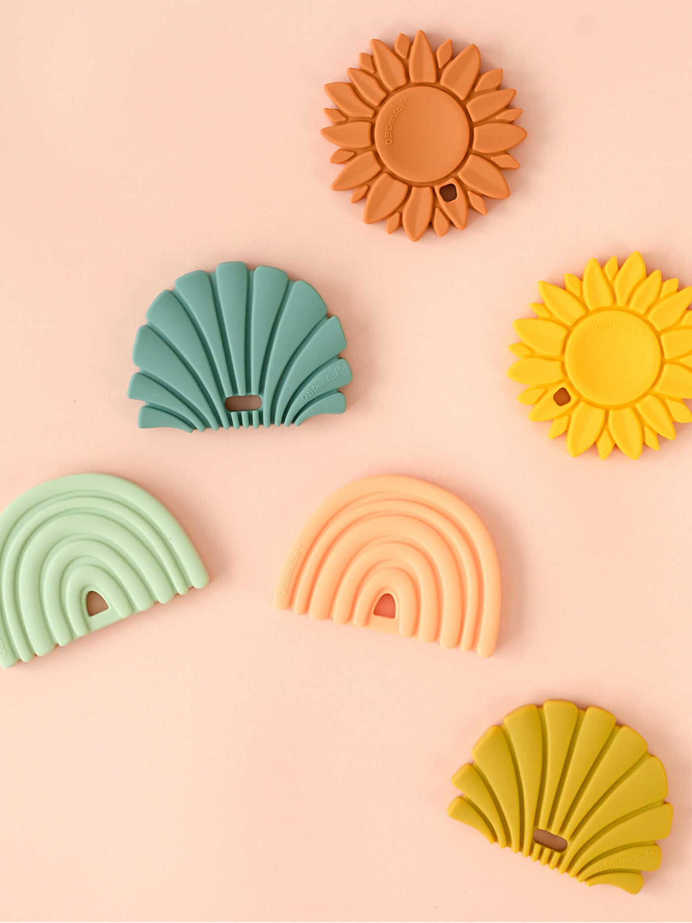 Silicone Sunflower Teether - Ginger